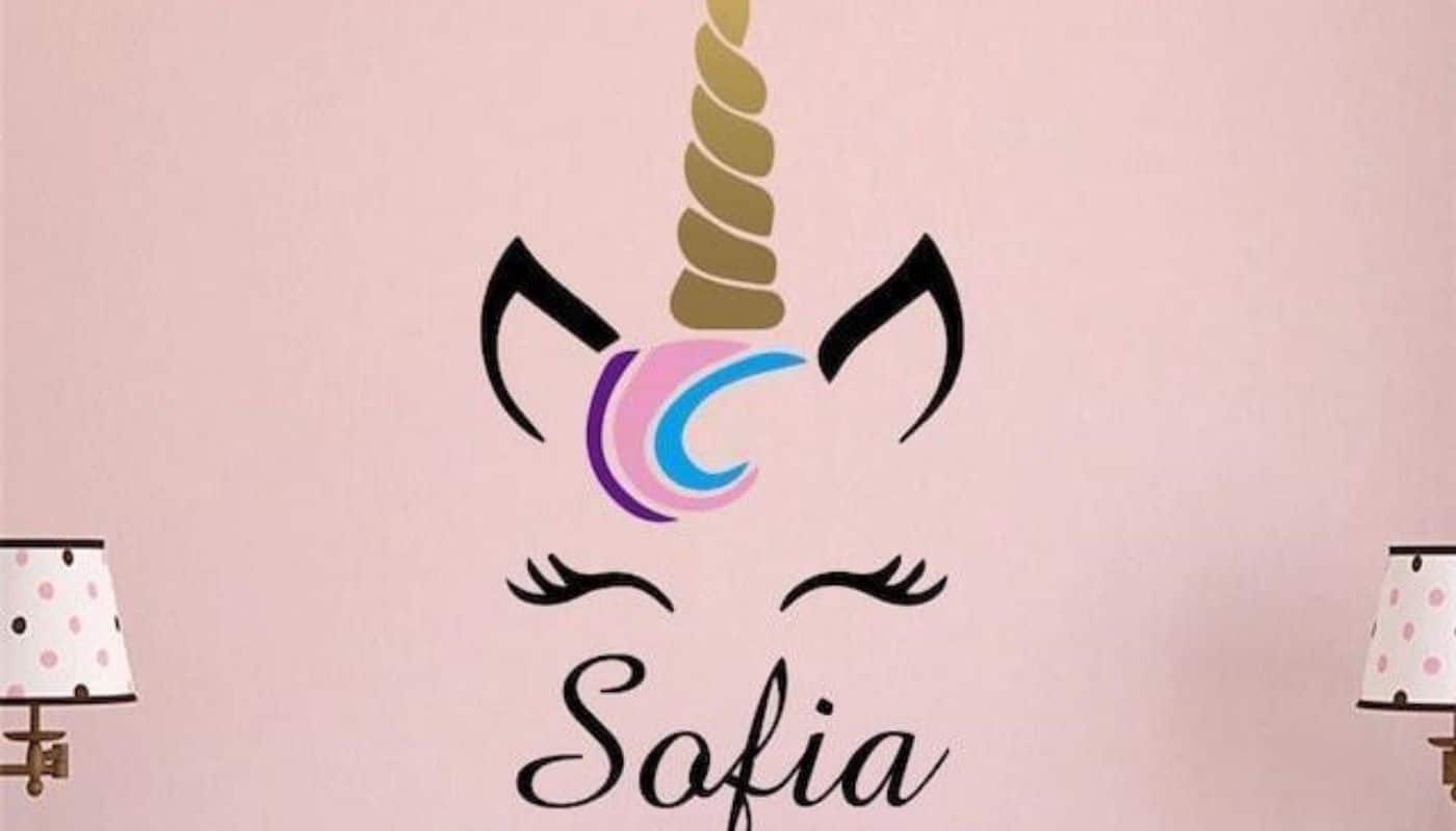 Les stickers muraux personnalisés "licorne"