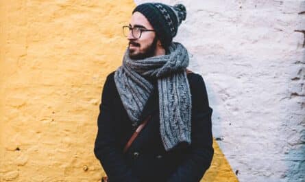 man looking left side